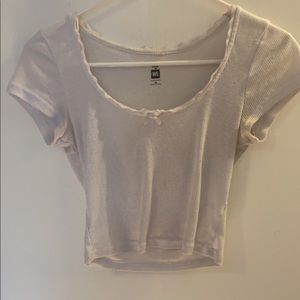 Pacsun lace trim crop top